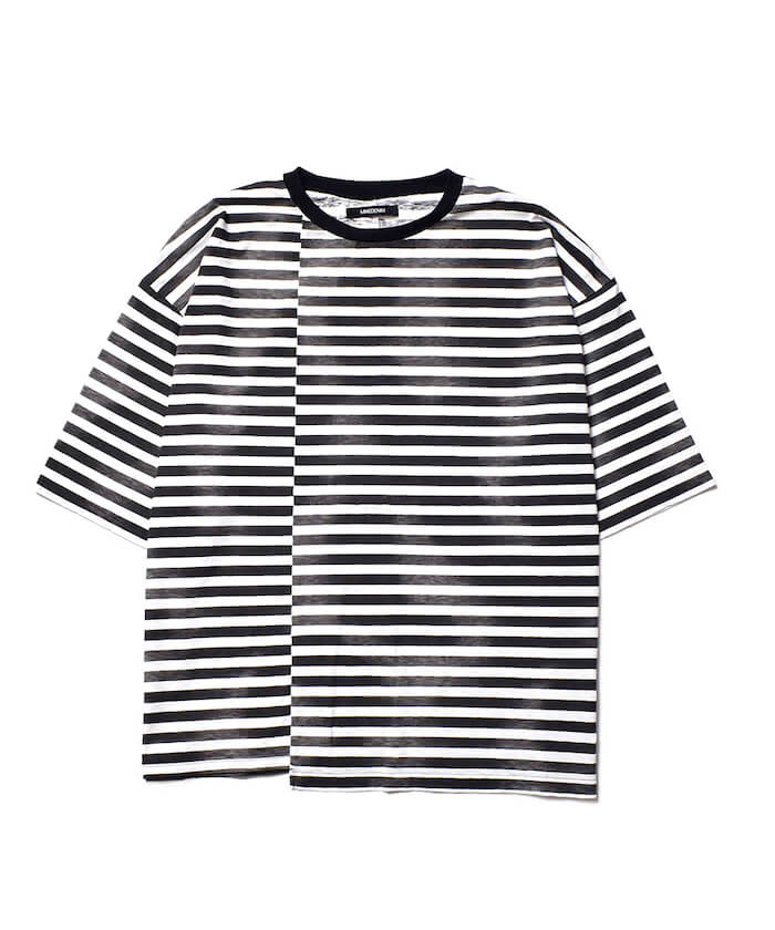 MINEDENIM Hazy Border Uneven Loose T-SH